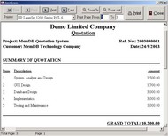 MemDB Quotation System screenshot